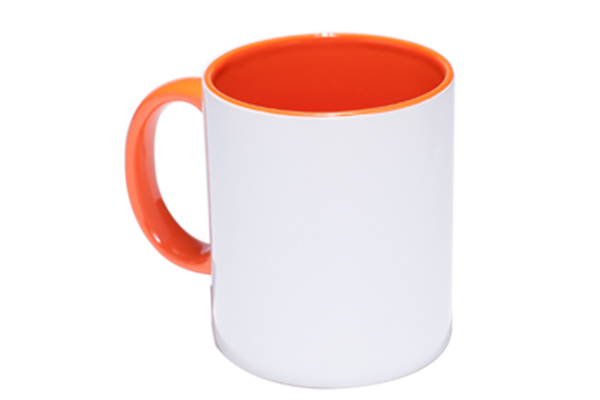 Mug con Color Interno, Borde y Oreja 11 oz