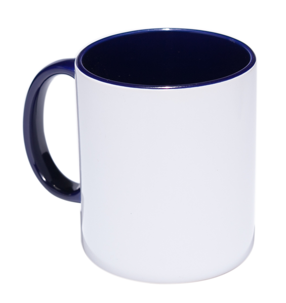 Mug con Color Interno, Borde y Oreja 11 oz