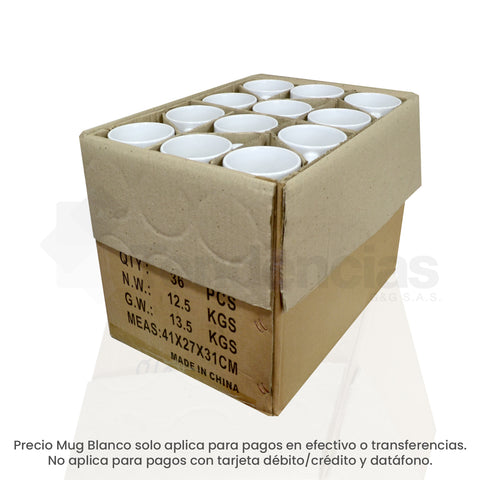 Caja Mug Blanco 11Oz X 36 Unidades