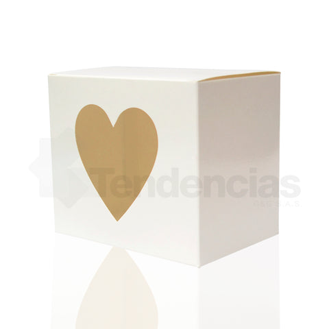 Caja Corazón Sublimable para Mug de 11 Oz