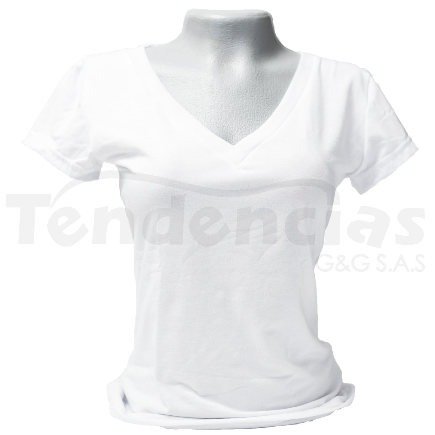 Playera Cuello V Playera Blanca Lisa Mujer Blanca Cuello V Playera
