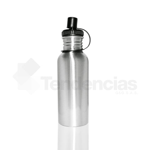 Caramañola 600 ml Silver Tapa chupo