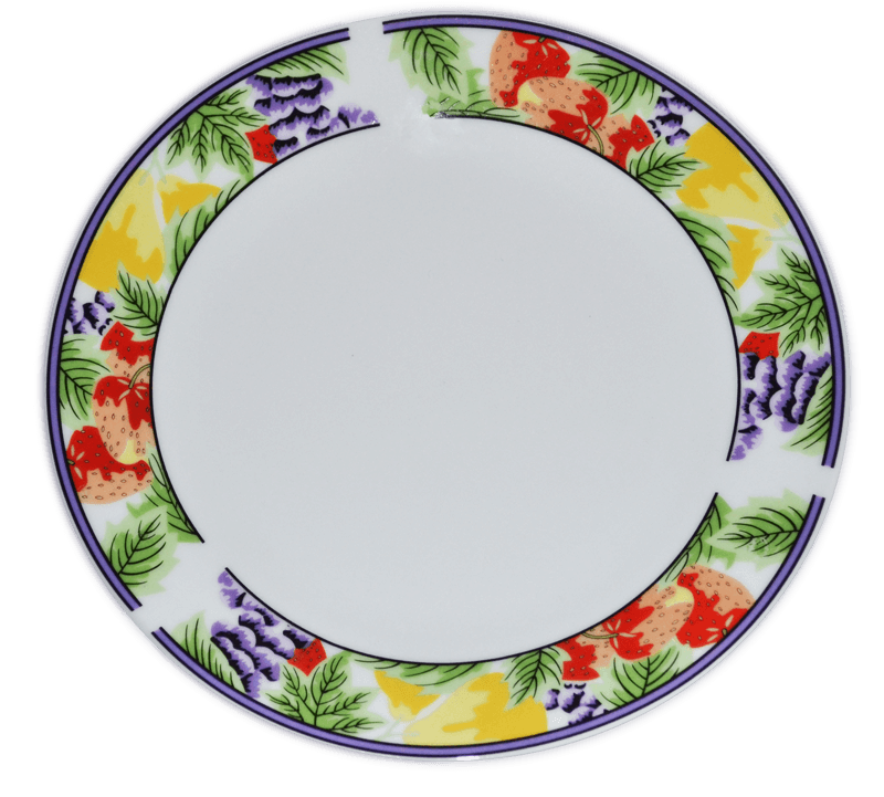 Plato con Borde Frutas