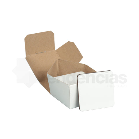 Fichas para juegos de mesa o infantiles  (10 Piezas 6cm x 6cm) + Caja Sublimable Ref.CR38