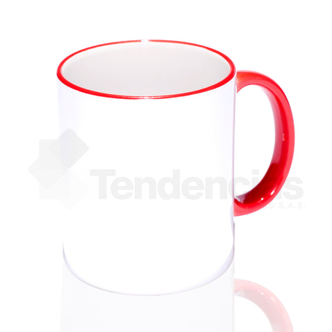 Mug Color Borde y Oreja 11 oz