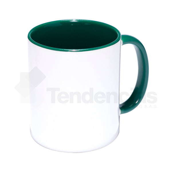 Mug con Color Interno, Borde y Oreja 11 oz