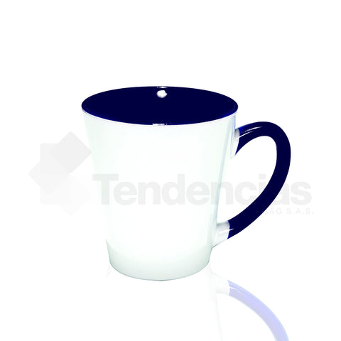 Mug Cónico con Color Interno y Oreja 9oz