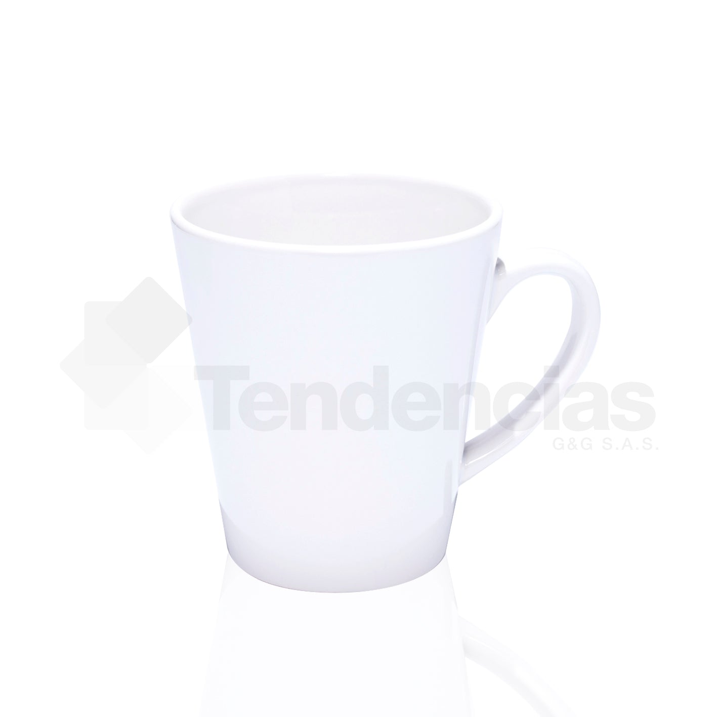 Mug Cónico Blanco 9 oz