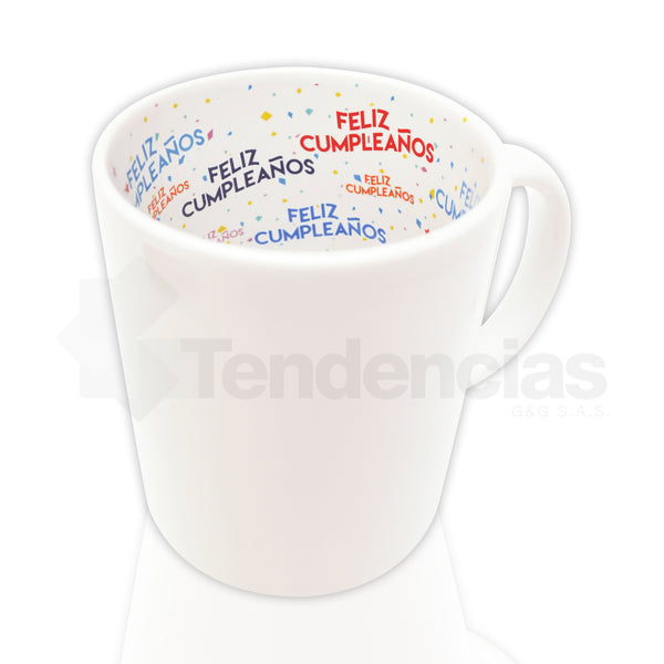 Mug Estampado Interno Feliz Cumpleaños 11oz